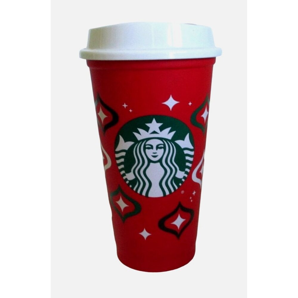 Starbucks Holiday 2023 Red Cup Day Reusable 16 oz Cup with Lid